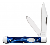 Case xx Swell Center Jack 23444 Blue Pearl Kirinite Stainless Pocket Knife