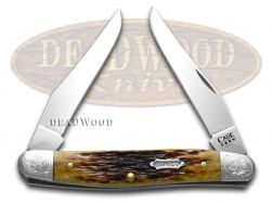 Case xx Knives Muskrat Engraved Jigged Antique Bone 1/500 125th Anv 26604/E
