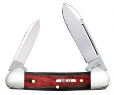 Case xx Butterbean Knife Red and Black Micarta Stainless 27854 Pocket Knives