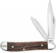 Case xx Peanut Knife Valley Jigged Natural Bone Stainless 49955 Pocket Knives