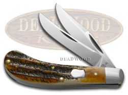 Case xx 6.5 Bone Stag Saddlehorn Chrome Vanadium Steel Pocket Knife 50477 Knives
