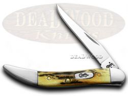Case xx Toothpick Knife Genuine Sambar Stag Handle Stainless Pocket Knives 05532