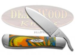 Case xx Russlock Knife Feather McCall Corelon Stainless 6084FMC Pocket Knives