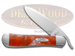 Case xx Russlock Knife Red Luster Corelon Handle Stainless Pocket Knives 6084RL