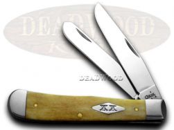 Case xx Trapper Knife Smooth Antique Bone 1/300 Stainless Pocket Knives 06142