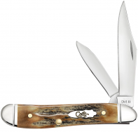 Case xx Peanut 71228 2022 Show Special Deer Stag Fluted Bolster Pocket Knife