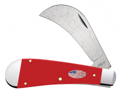 Case xx 'American Workman' Hawkbill Pruner 73936 Red Synthetic Pocket Knife
