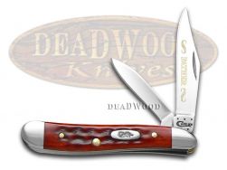 Case xx Knives Father Peanut Old Red Bone Handle Stainless Pocket Knife 781 F