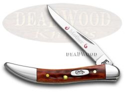 Case xx Knives Mom Toothpick Jigged Red Bone 1/500 Stainless Pocket Knife 792 M