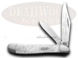 Case xx Peanut Knife Worlds Greatest Son White Pearl Corelon Stainless Pocket