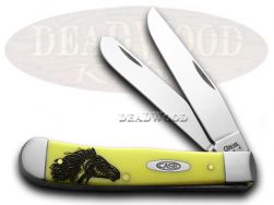Case XX™ Yellow Synthetic Toothpick Carbon Steel Pocket Knife 00091