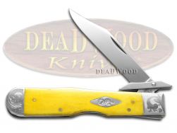 Case xx Cheetah Yellow Bone 1/200 Scrolled Stainless Pocket Knife