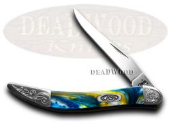 Case xx Toothpick Knife Engraved Bolster Sapphire Glow Corelon Pocket 910096SG/E