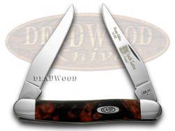 Case xx Muskrat Knife Black Lava Genuine Corelon 1/500 Stainless Knives 9200BKL