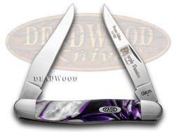 Case xx Muskrat Knife Purple Passion Genuine Corelon 1/500 Stainless 9200PP