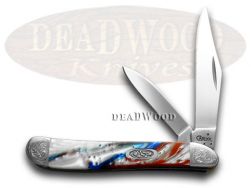 Case xx Knives Peanut Engraved Bolster Star Spangled Banner Stainless 9220STAR/E