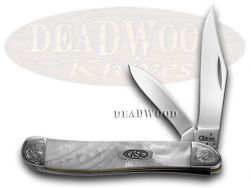 Case xx Knives Peanut Engraved Bolster White Pearl Corelon Stainless 9220WP/E