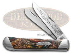 Case xx Trapper Knife Slant Series Rain Forrest Corelon 1/2500 Stainless S9254RF