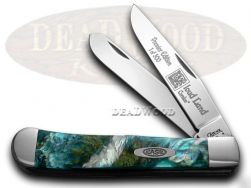 Case xx Trapper Knife Cloud Land Genuine Corelon 1/500 Stainless 9254LTD-CL