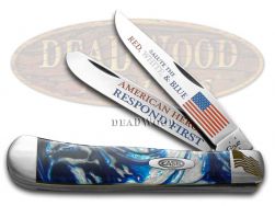 Case xx First Responders Trapper Knife Blue Cloud Corelon American Heroes
