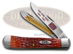 Case xx Civil War Trapper Knife Confederate States Red Bone 1/5000 Stainless