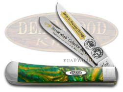 Case xx Trapper Knife Buffalo Nickel Cats Eye Corelon 1/3000 Numismatist Series