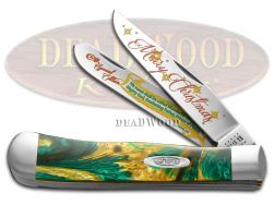 Case xx Knives Trapper Merry Christmas Cat's Eye Corelon Stainless CAT-CE/MC