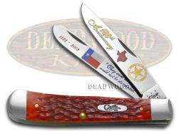 Case xx Trapper Knife Texas Rangers Red Bone 1/3000 180th Anniversary Stainless