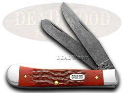 Case xx Yellowhorse Trapper Knife Jigged Red Bone Native Steel Pocket Knives