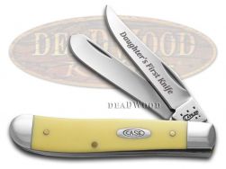 Case xx Knives Daughter's First Mini Trapper Yellow Delrin Stainless CA-D/Y
