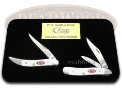 Case xx Grandfather Granddaughter Peanut & Toothpick Knife White Delrin 1/600
