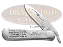 Case xx Father's Day Russlock Knife White Pearl Corelon Stainless Pocket Knives