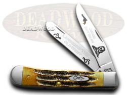 Case xx Trapper Knife Judge Roy Bean 6.5 Bone Stag 1/600 Lawmen of the Old West