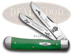 Case xx Trapper Knife Bat Masterson Green Bone 1/500 Lawmen of the Old West