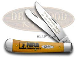 Case xx NRA National Rifle Association Trapper Knife Persimmon Bone Stainless