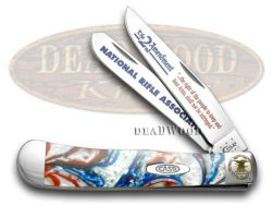 Case xx NRA National Rifle Association Trapper Knife Patriotic Stainless Pocket