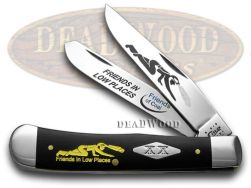 Case xx Trapper Knife Friends of Coal Friends in Low Places Black Delrin 1/500