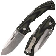 COLD STEEL 4-Max Elite 62RMA Knife CPM S35VN Stainless Steel Black & Olive G10
