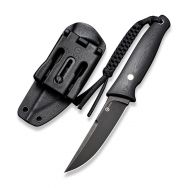 CIVIVI Tamashii Fixed Blade C19046-3 Knife Black D2 Steel & Black G10