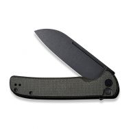 CIVIVI Chevalier Button Lock C20022-2 Knife 14C28N Steel & Dark Green Micarta