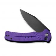 CIVIVI Cogent Button Lock C20038D-2 Knife 14C28N Stainless Steel & Purple G10