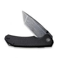 CIVIVI Brazen Liner Lock C2023DS-1 Knife Damascus Tanto & Black G10
