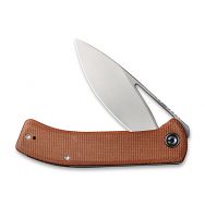 CIVIVI Riffle Liner Lock C2024A Knife 14C28N Stainless & Brown Micarta