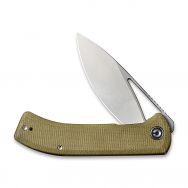 CIVIVI Riffle Liner Lock C2024B Knife 14C28N Stainless & Olive Micarta