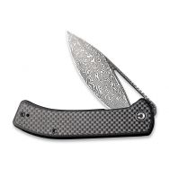 CIVIVI Riffle Liner Lock C2024DS-1 Knife Damascus & Carbon Fiber & Black G10