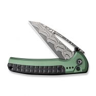Civivi Sentinel Strike Button Lock C22025BDS1 Green/Black Damascus Pocket Knife
