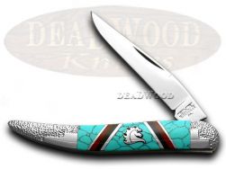 Schatt & Morgan Yellowhorse Toothpick Knife Turquoise 1/100 Stainless Pocket