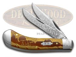 Case xx Yellowhorse Saddlehorn Knife Grizzly Mountain Chestnut 1/25 Hammered