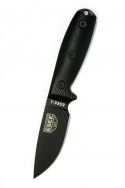 ESEE 3PMB-001 Fixed Blade Knife Black 1095 Carbon Steel & Black G10