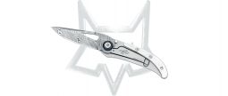 Fox Knives Trendy Damasco Frame lock 463DMOP Knife Damasteel & Mother-of-Pearl